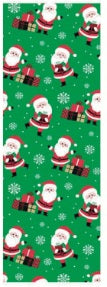 Whimsical Christmas Wrapping Paper - Santa with Gifts 25 Sq. Ft.