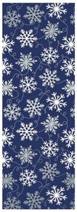 Premium Christmas Wrapping Paper - Shining Snowflakes 25 Sq. Ft.