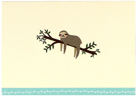 14 ct. Sloth Note Cards