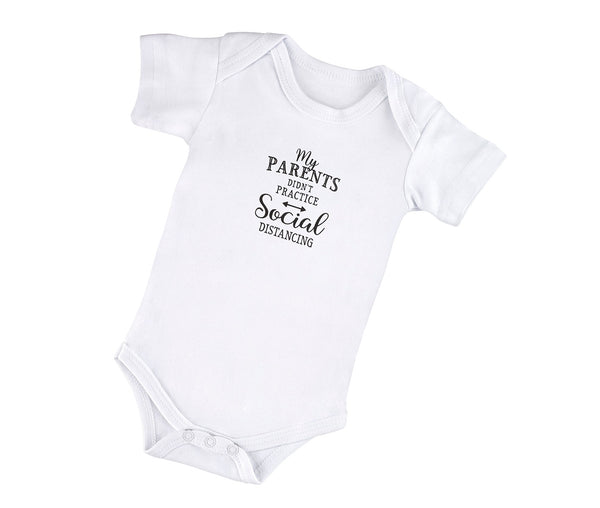 Baby Announcement Jumpsuit - My Parents Didn't Social Distance