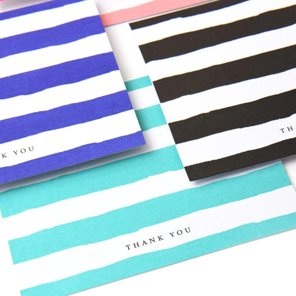 50 ct. Bright Painterly Stripes Thank You Notes Boxed Card Set