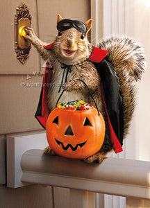 Halloween Greeting Card - Squirrel Trick or Treating