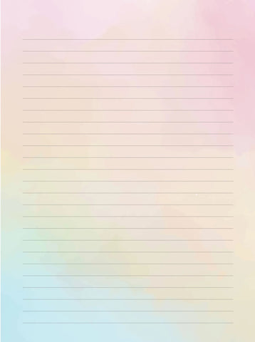 True Colors Lined Stationery Set - 24 ct.