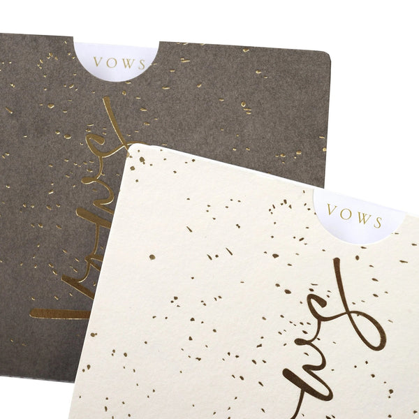 Gold Speckled Vow Journals - Set of 2