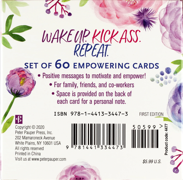 Wake Up. Kick A$$, Repeat - Set of 60 Cards