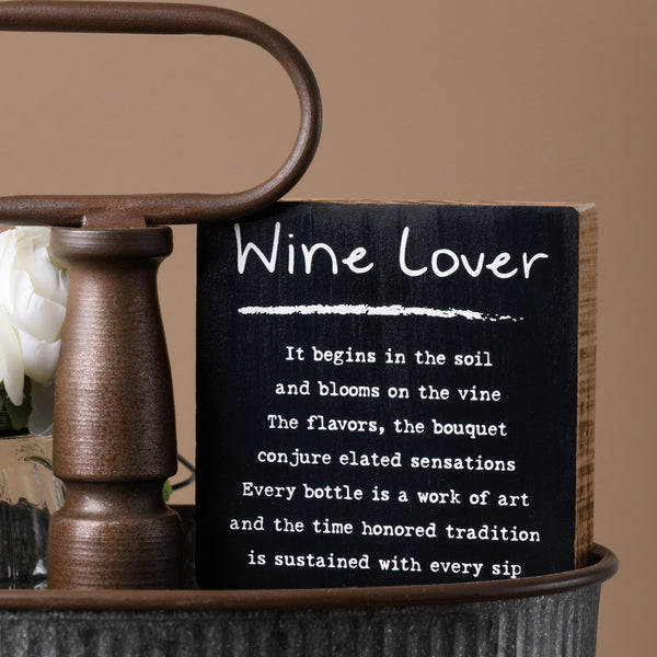 Block Sign - Wine Lover